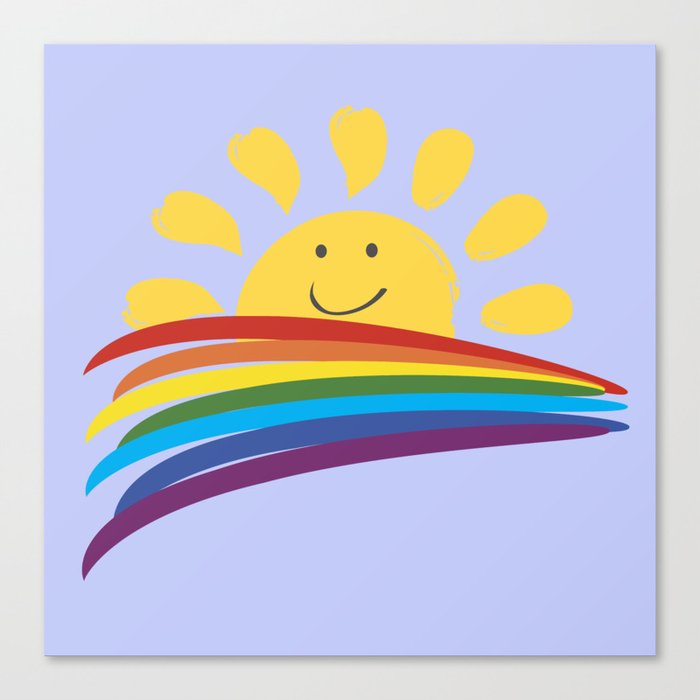 Happy sun Canvas Print