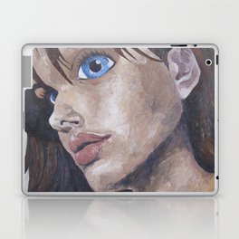 Blue Eyed Girl Laptop Skin