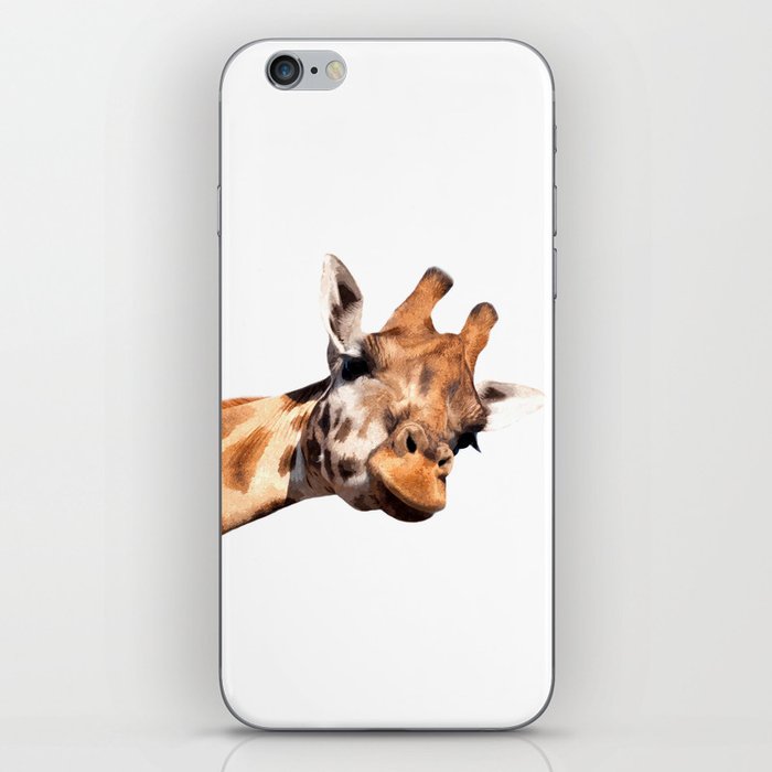 Giraffe portrait iPhone Skin