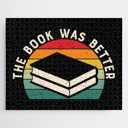 The Book Was Better Bookworm Reading Funny Jigsaw Puzzle