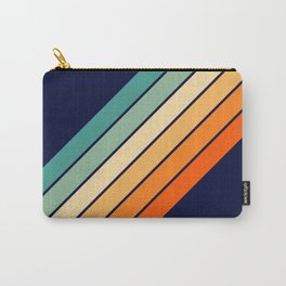 Farida - 70s Vintage Style Retro Stripes Carry-All Pouch | Colors, Retro, Striped, Line, Style, 70S, Minimalist, Rainbow, Colorful, 80S 