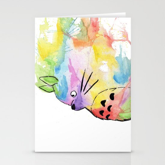 My Rainbow Totoro Stationery Cards