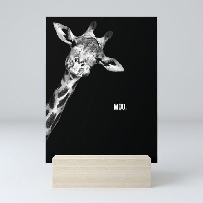 Funny Giraffe  Mini Art Print