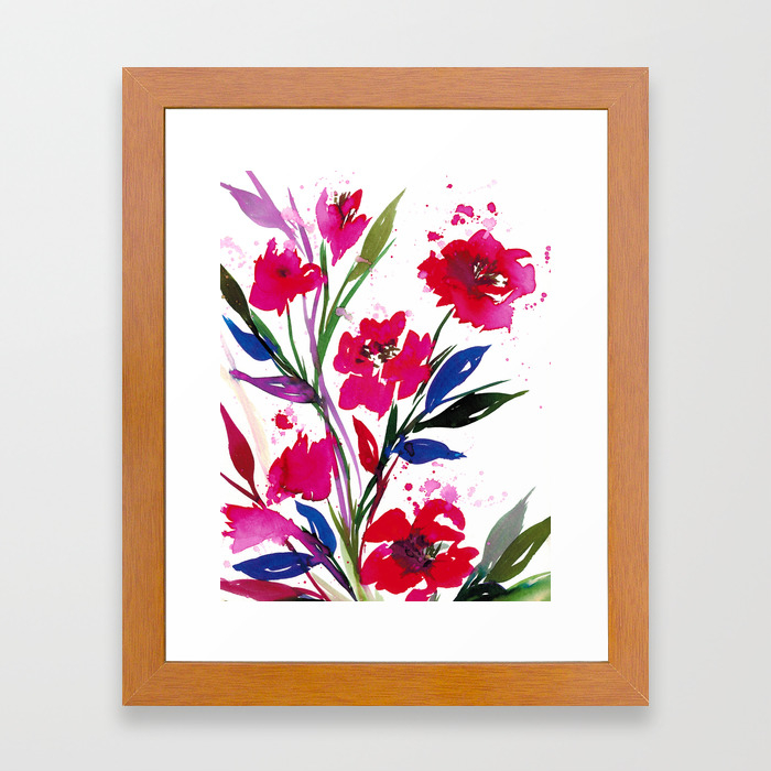 Pocketful Of Posies 1 Colorful Summer Watercolor Floral Painting