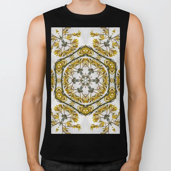 Striking kangaroo paw kaleidoscope Biker Tank
