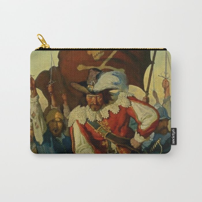 “Stand and Deliver” Pirate Art by NC Wyeth Carry-All Pouch