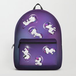 Space Unicorns Backpack | Galaxy, Unicornprint, Digital, Unicornillustration, Cuteunicorn, Unicornart, Colorful, Flyingunicorn, Whimsical, Drawing 
