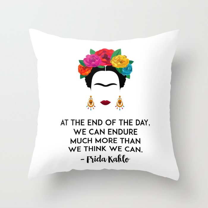 Frida's Strength Throw Pillow