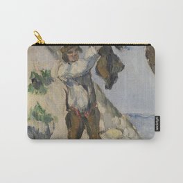 Paul Cezanne - Man with a Vest (L'Homme a la veste) Carry-All Pouch | Canvas, Artprint, Frame, Vintage, Wallart, Painting, Decor, Barnesfoundation, Poster, Old 