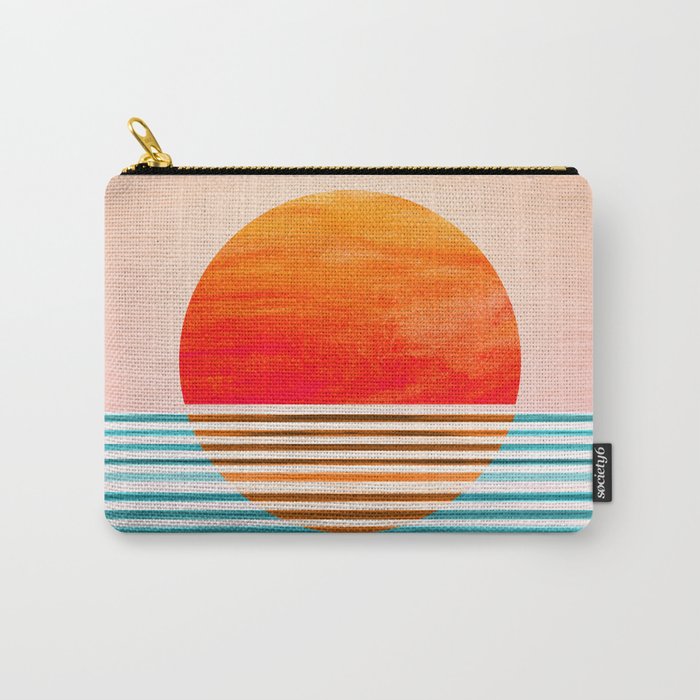 Minimalist Sunset III / Abstract Landscape Carry-All Pouch
