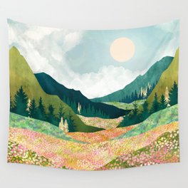 Spring Flower Vista Wall Tapestry