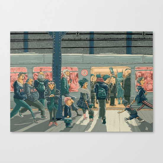 Hey Superhero! Canvas Print