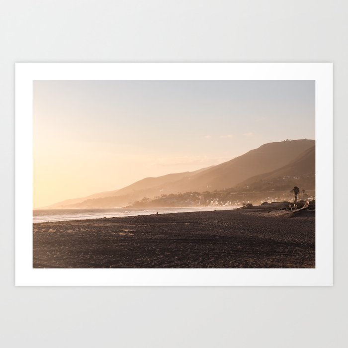 Malibu Beach Sunset Photo | Los Angeles California Summer Holiday Art Print | USA Travel Photography Art Print