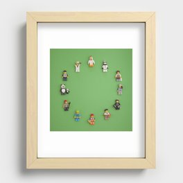 Round and round we go Recessed Framed Print