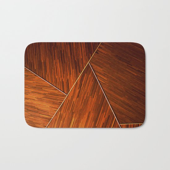 Geometric Grain Bath Mat