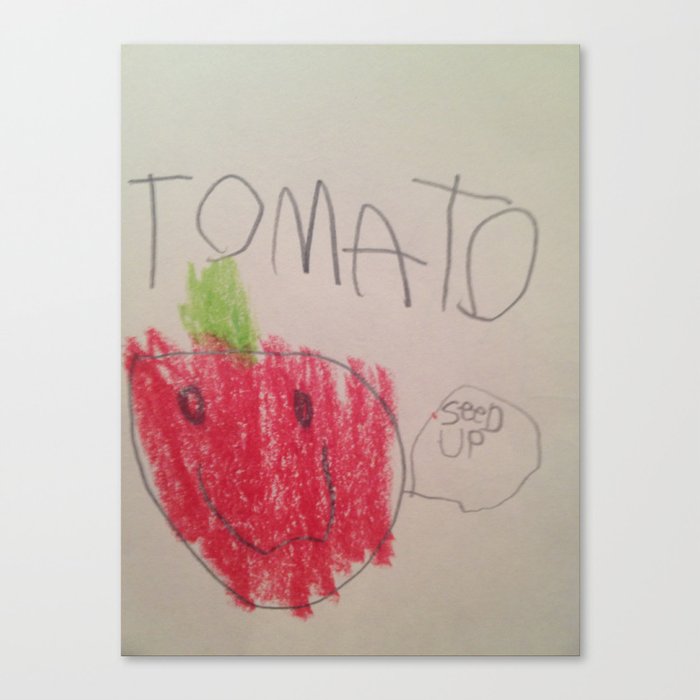 Tomato Says Canvas Print