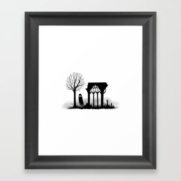 Ghostly Ruins Framed Art Print