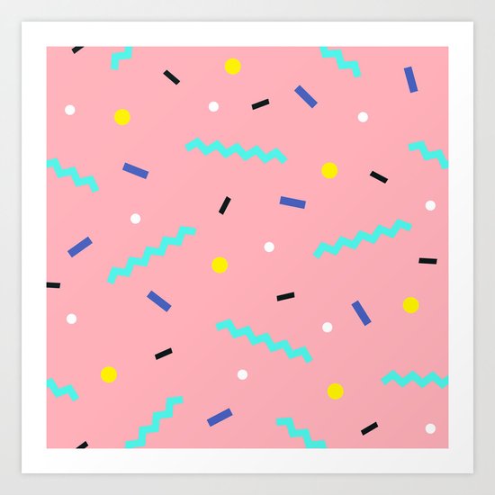 Memphis pattern 54 Art Print