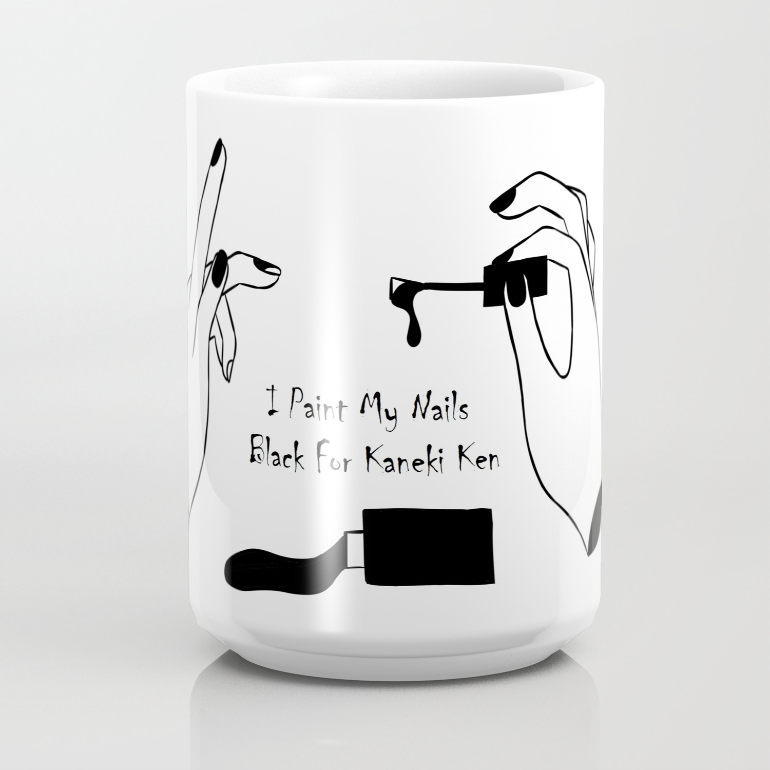 I Paint My Nails Black For Kaneki Ken Coffee Mug By Neadevar Society6 I Paint My Nails Black For Kaneki Ken Coffee Mug By Neadevar Society6