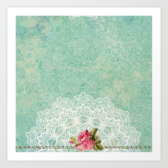 Pretty Vintage Roses#5 Art Print