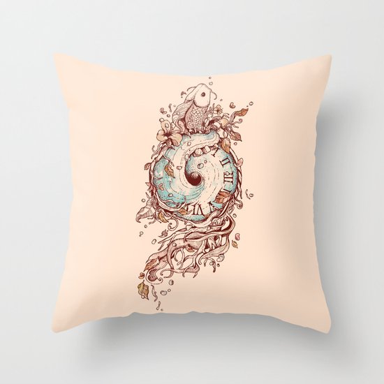 A Temporal Existence Throw Pillow