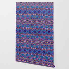 Ethnic Textile Print Seamless Pattern Wallpaper
