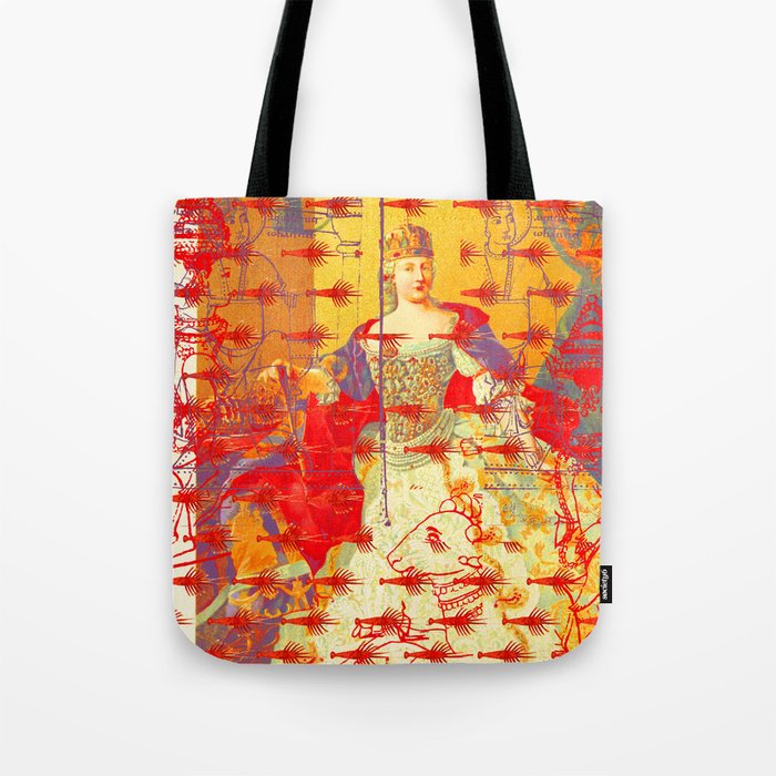 THE ONE BIG QUEEN AND THE MANY LITTLE RED LOBSTERS Tote Bag