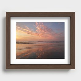 New Zealand sunset Recessed Framed Print