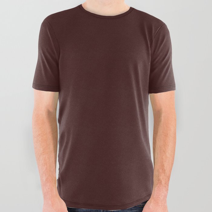 Autumn Wood Brown All Over Graphic Tee