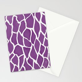 Bark Texture Purple Stationery Card