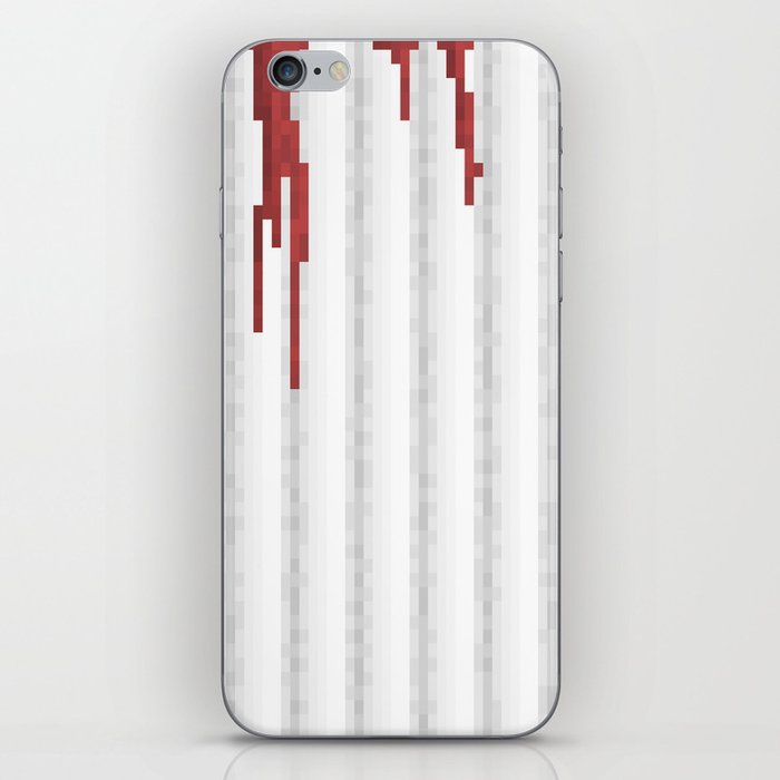Pixel Blood Shower Curtain iPhone Skin