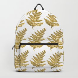 Gold Fern Leaf Backpack