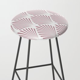 Pink and White Elegant Scallop Fan Pattern Pairs DE 2022 Popular Color Rose Meadow DE6025 Bar Stool