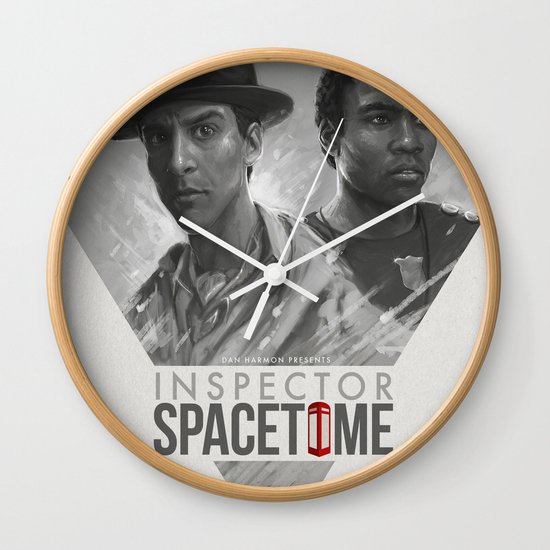 Inspector Spacetime Wall Clock