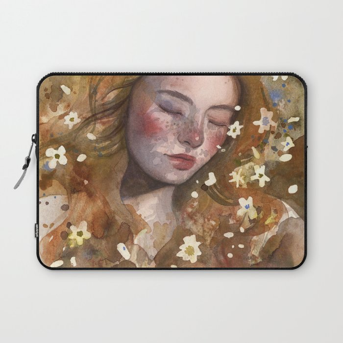 Autumn portrait, watercolor  Laptop Sleeve
