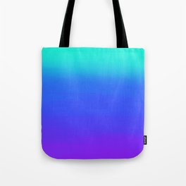 Digital ombre effect of cyan blue purple Tote Bag