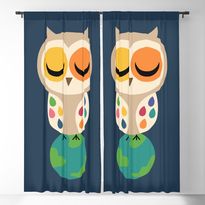 Owl Spirit Blackout Curtain