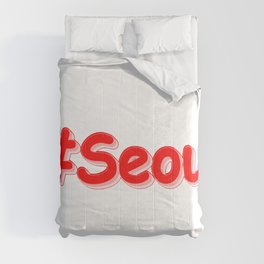 "#Seoul" Cute Design. Buy Now Comforter