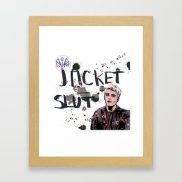 Jacket Sl*t Framed Art Print