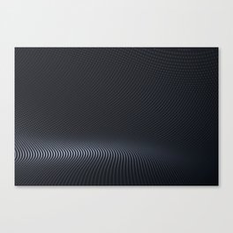 Black Abstract Pixel Wave Canvas Print