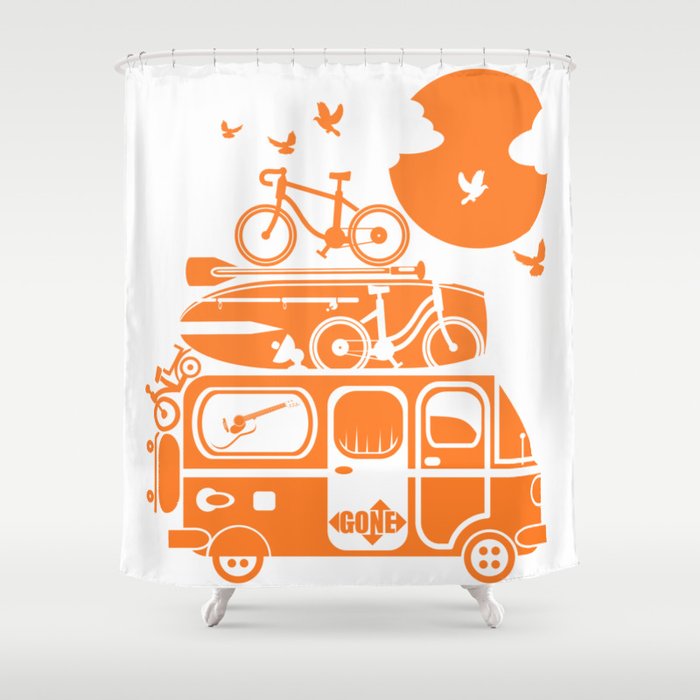 Funny Family Vacation Camper Shower Curtain By Mailboxdisco Society6