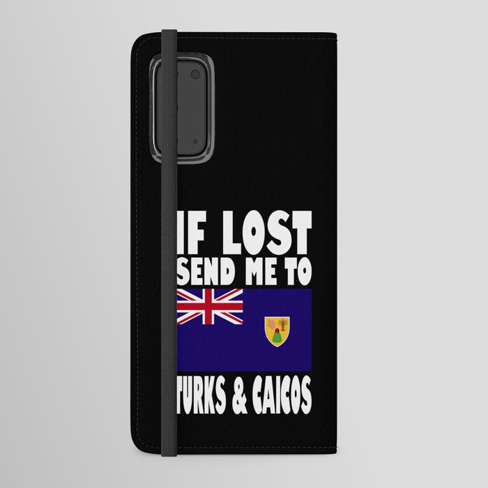 Turks and Caicos Islands Flag Saying Android Wallet Case