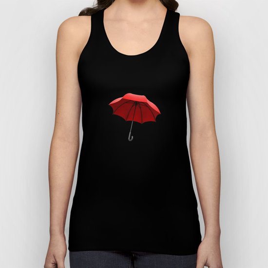 Red Umbrella Unisex Tank Top