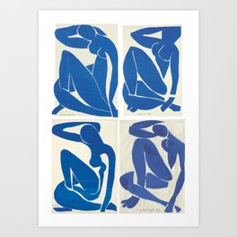 The Blue Nudes - Henri Matisse Art Print