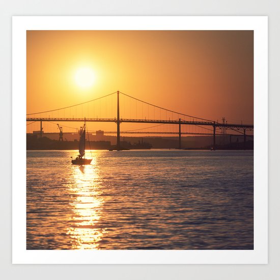 Silhouetted in the Sun Art Print