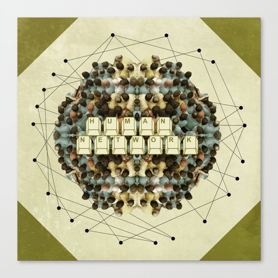 Human Network Canvas Print