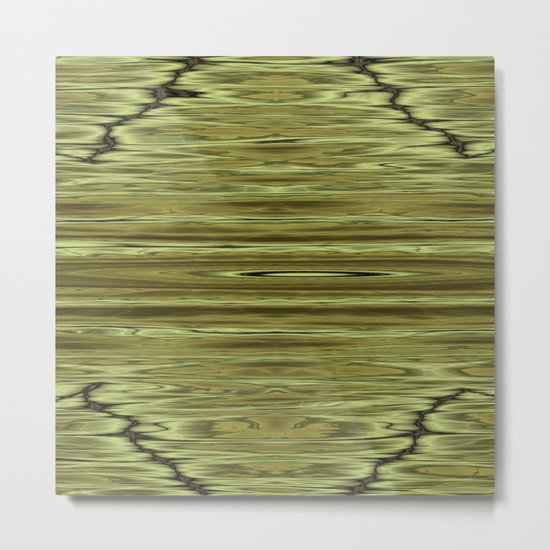 Abstraction Serenity in Pinewood Metal Print