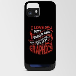 Funny Gamer Girlfriend Quote Vintage iPhone Card Case