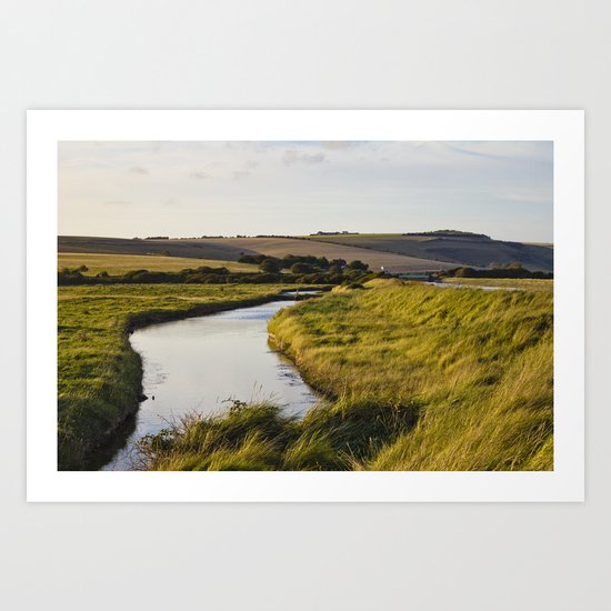 Cuckmere river Art Print