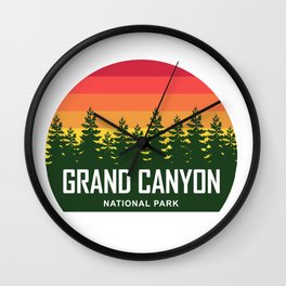 Grand Canyon National Park Wall Clock | Sedona, Camping, Arizona, Rafting, Nature, Outdoors, Coloradoriver, Desert, Brightangeltrail, Hiking 